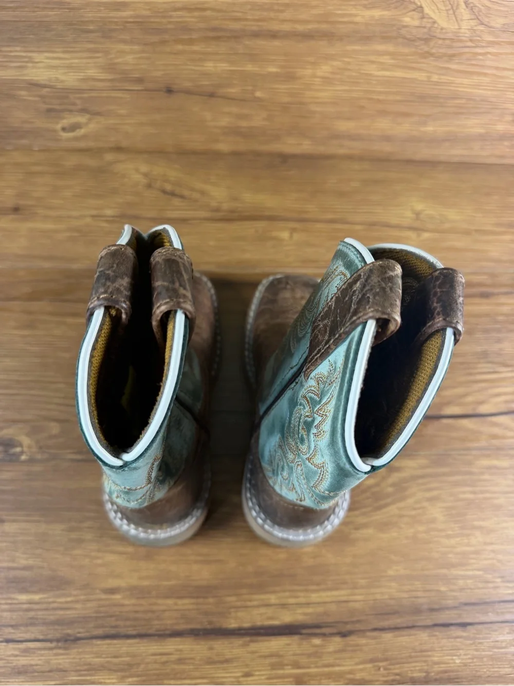 Dan Post Square Toe Cowboy Boots Boy’s Size 9C Shoes